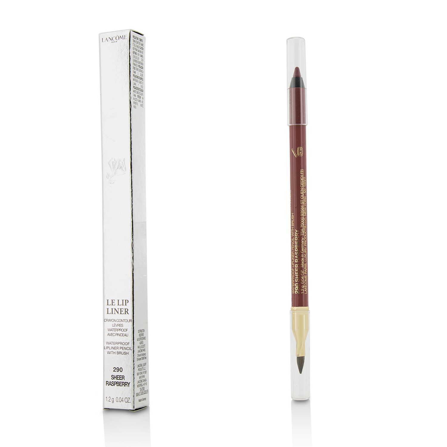Le Lip Liner Waterproof Lip Pencil With Brush - #290 Sheer Raspberry Lancome Image