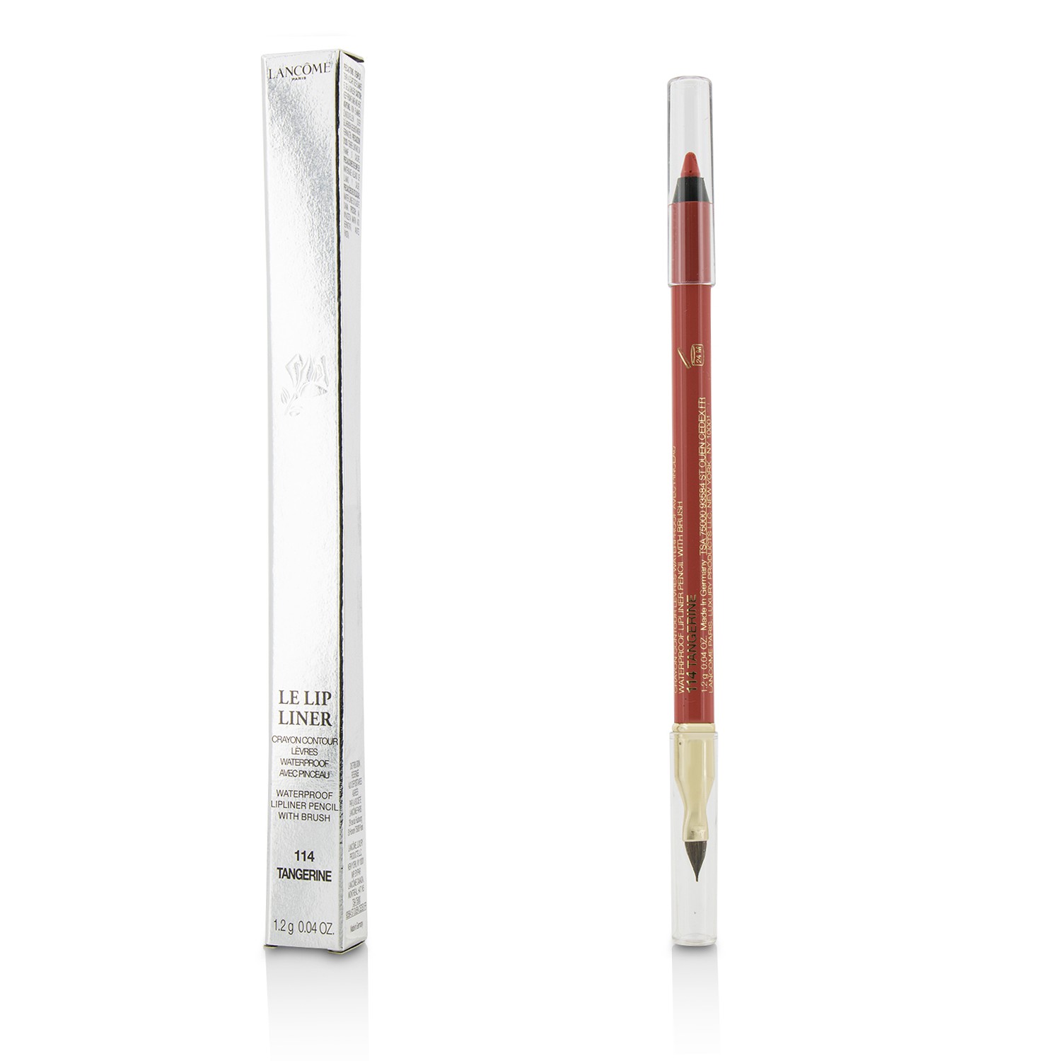 Le Lip Liner Waterproof Lip Pencil With Brush - #114 Tangerine Lancome Image