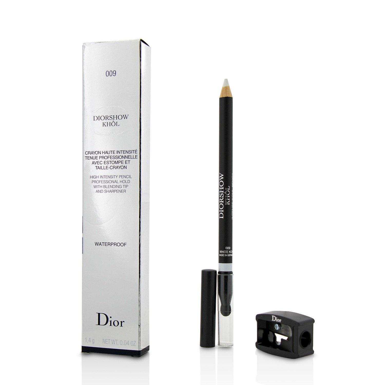 Diorshow Khol Pencil Waterproof With Sharpener - # 009 White Khol Christian Dior Image