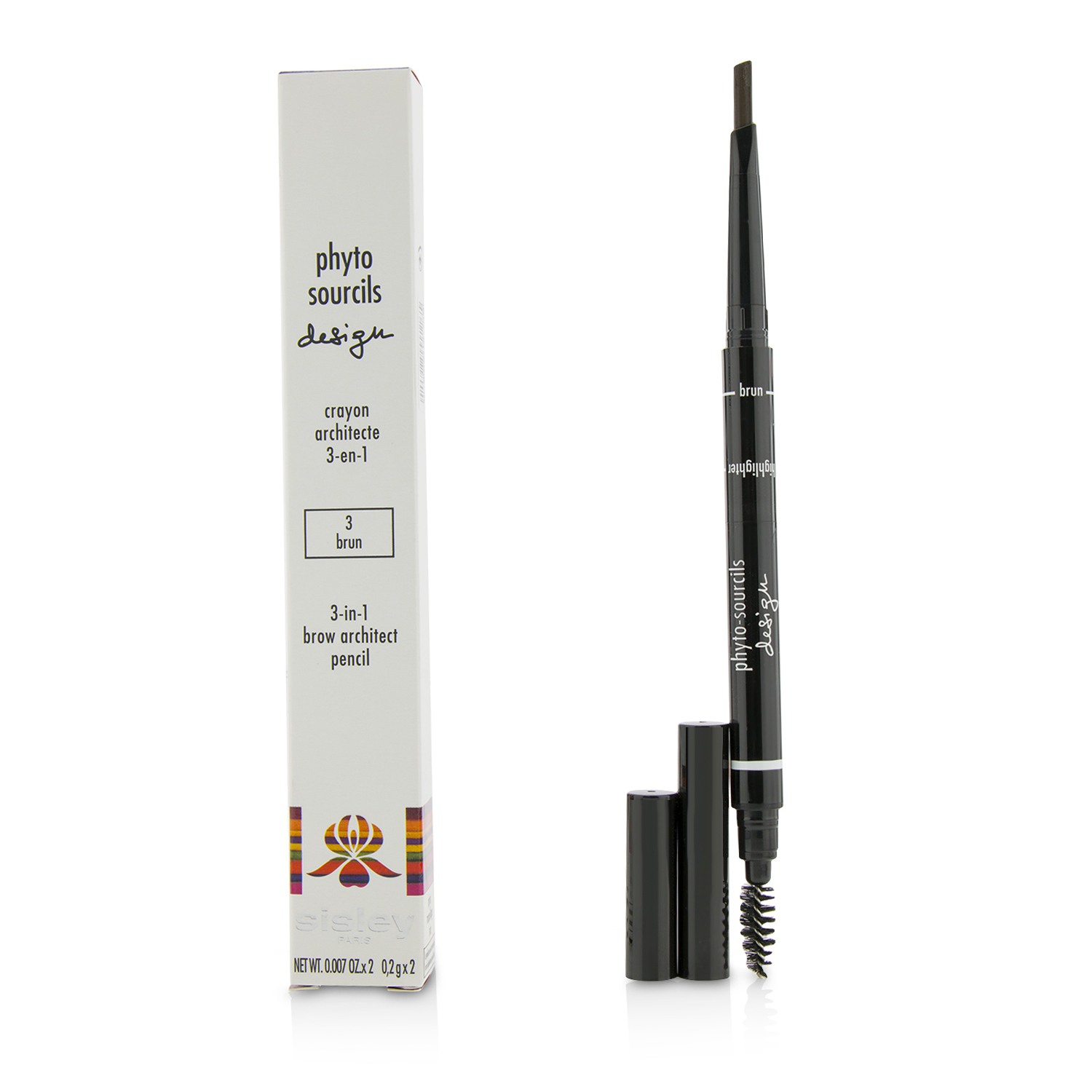 Phyto Sourcils Design 3 In 1 Brow Architect Pencil - # 3 Brun Sisley Image