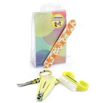 Childrens Care Kit: Baby Nail Clipper+ Baby Nail File+ Nail Brush+ Baby Nail Scissors Tweezerman Image