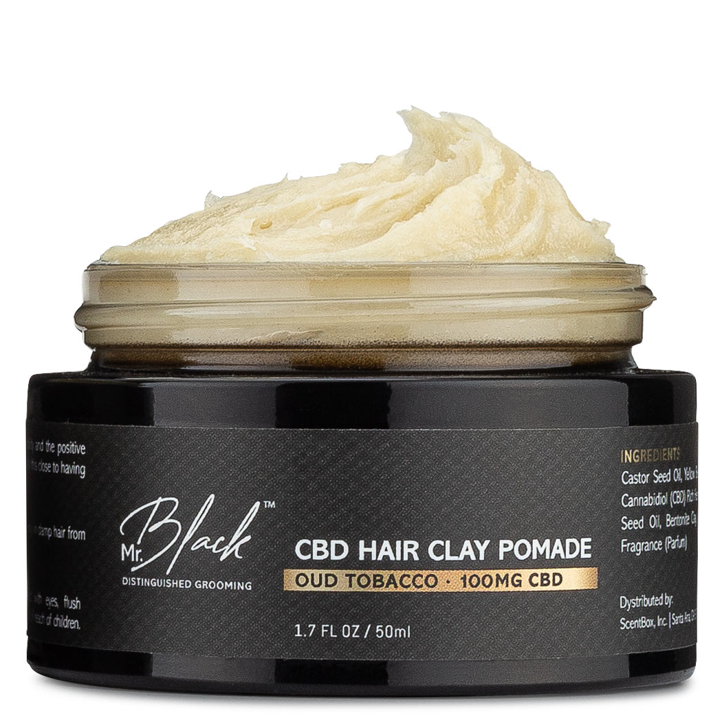 CBD Hair Clay Pomade - Oud Tobacco Mr. Black Image