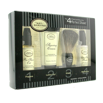 Starter Kit - Unscented: Pre Shave Oil + Shaving Cream + Brush + After Shave Balm The Art Of Shaving Image