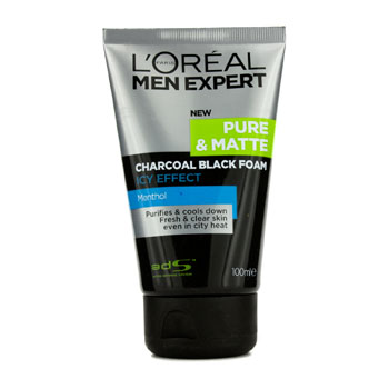 Men-Expert-Pure-and-Matte-Icy-Effect-Charcoal-Black-Foam-LOreal