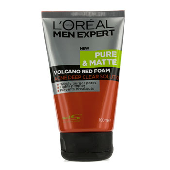 Men-Expert-Pure-and-Matte-Volcano-Red-Foam-(Tube)-LOreal