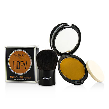 HDPV Anti-Shine Sunless Tan Kit: HDPV Anti-Shine Powder - T (Tan) 10g + Deluxe Kabuki Brush 1pc Menaji Image