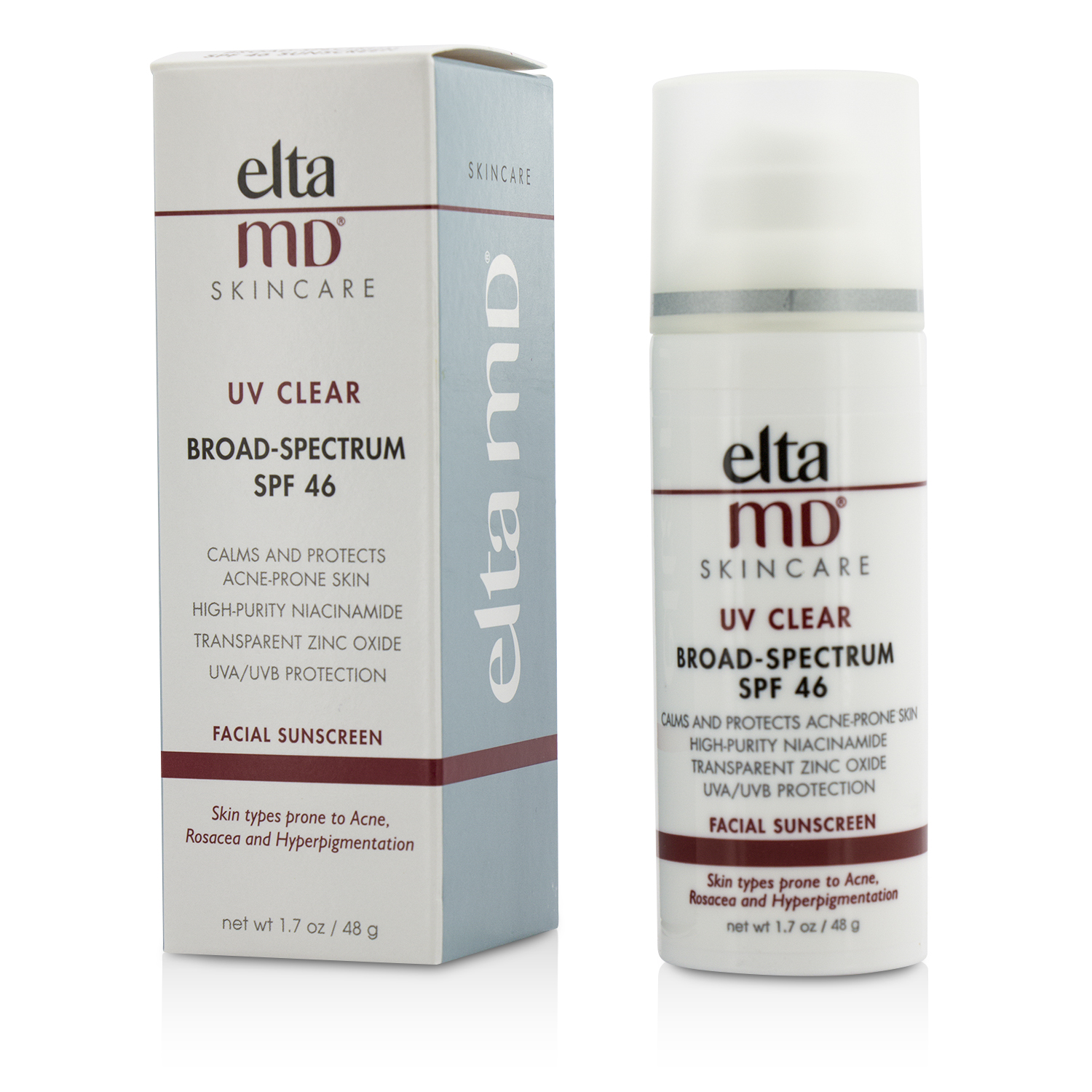 UV Clear Facial Sunscreen SPF 46 - For Skin Types Prone To Acne Rosacea & Hyperpigmentation EltaMD Image