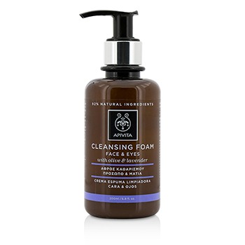 Cleansing-Foam-With-Olive-and-Lavender-For-Face-andamp;-Eyes-Apivita