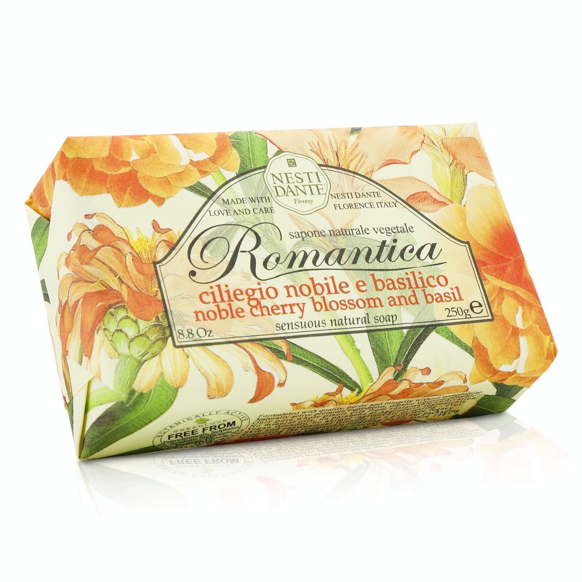 Romantica Sensuous Natural Soap - Noble Cherry Blossom  Basil Nesti Dante Image