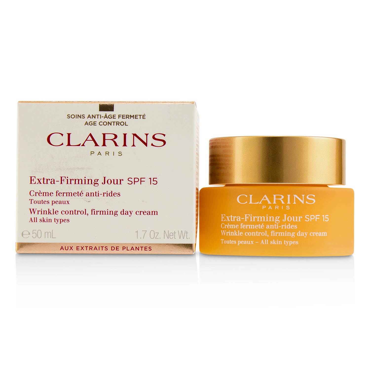 Extra-Firming Jour Wrinkle Control Firming Day Cream SPF 15 - All Skin Types Clarins Image